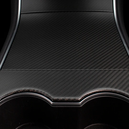 Model 3/Y DRY Carbon Fiber Center Console Trim Panel Cover