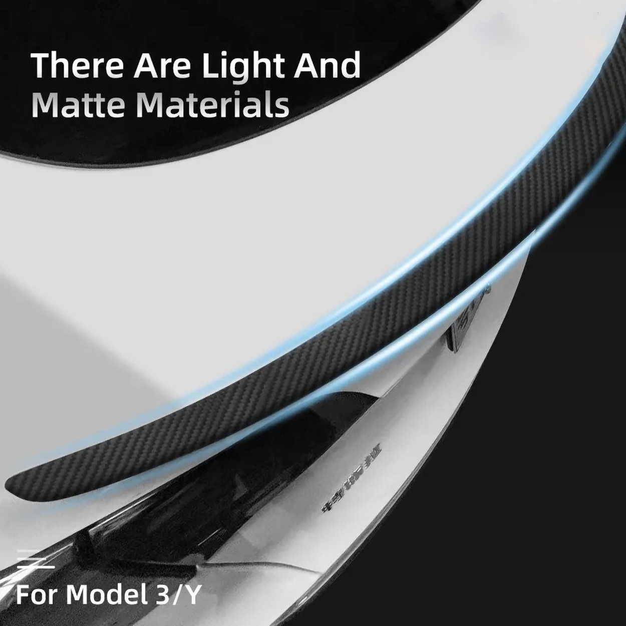 Model 3/Y DRY Carbon Fiber Rear Trunk Lip Spoiler