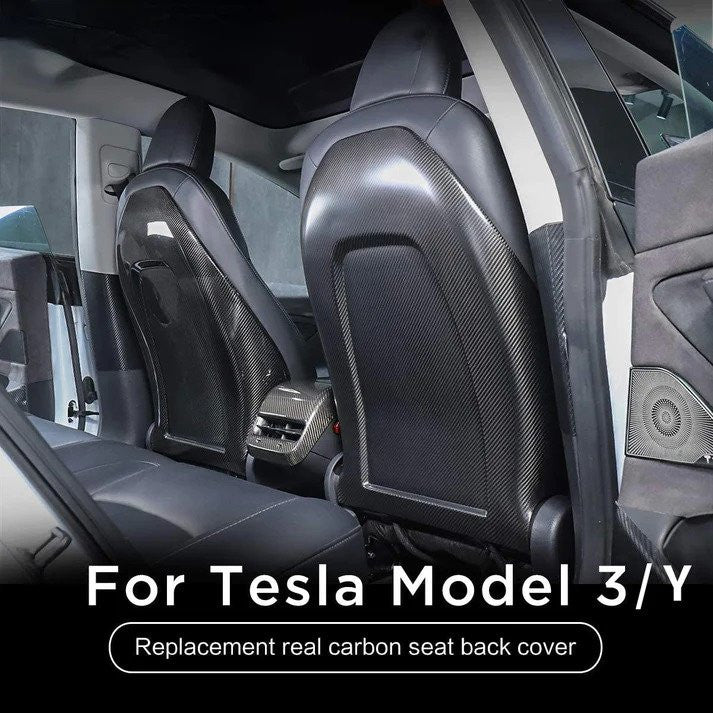 Model 3/Y DRY Carbon Fiber Back Seat Cover