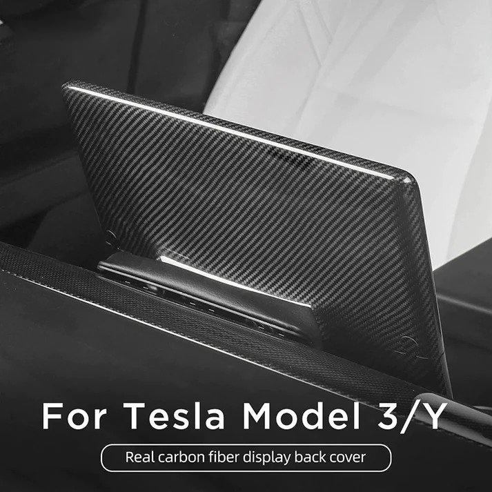 Real DRY Carbon Fiber Screen Cover for Model 3 / Y