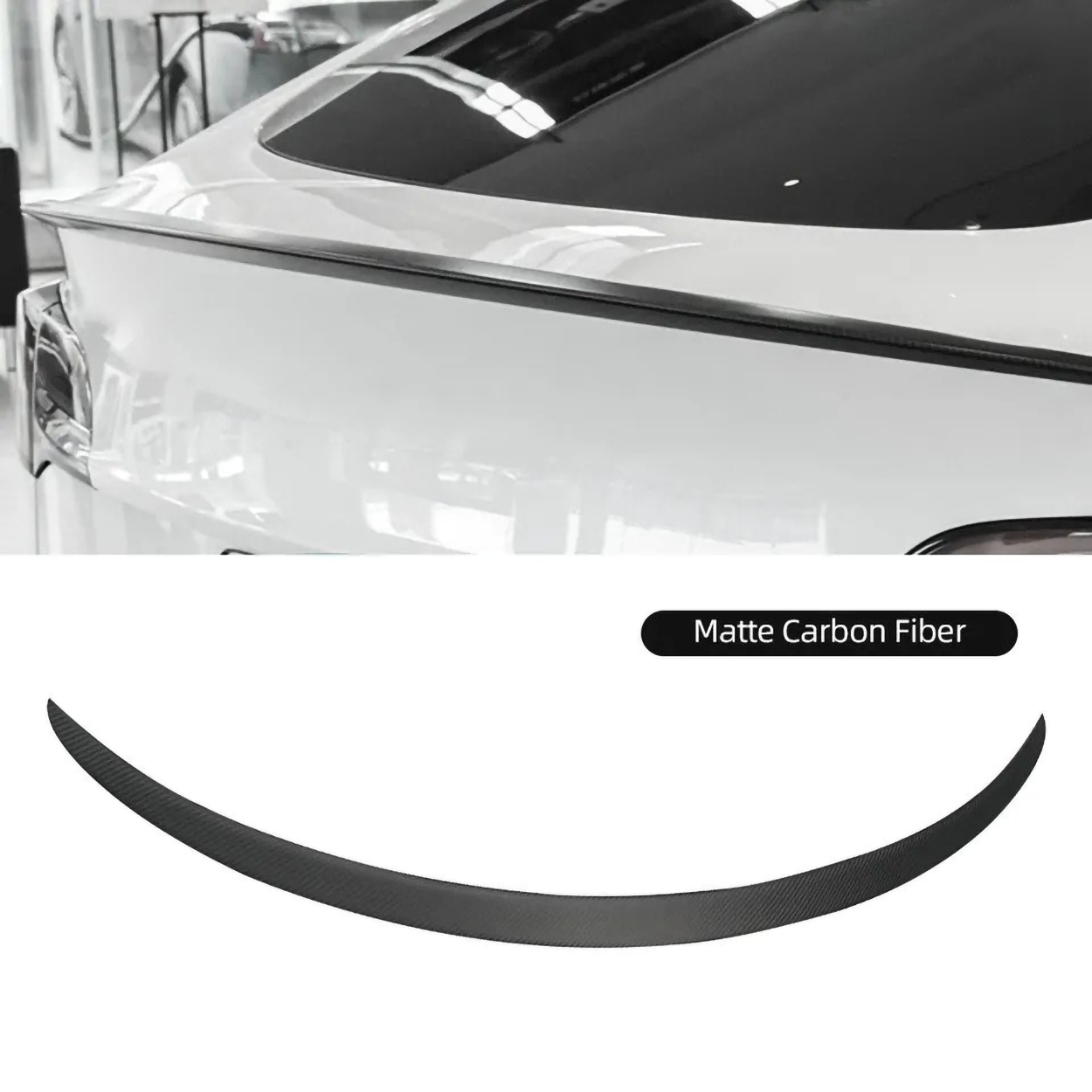 Model 3/Y DRY Carbon Fiber Rear Trunk Lip Spoiler