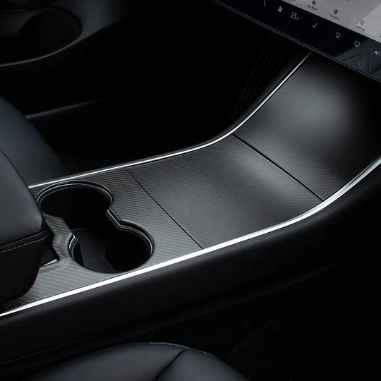 Model 3/Y DRY Carbon Fiber Center Console Trim Panel Cover
