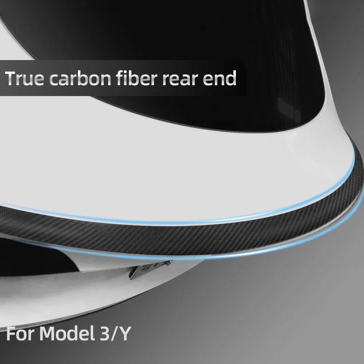 Model 3/Y DRY Carbon Fiber Rear Trunk Lip Spoiler